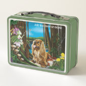 King Charles Spaniel Sprite Fantasy Metall Brotdose (Rückseite)