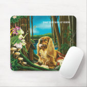 King Charles Spaniel Sprite Fantasy Mousepad (Mit Mouse)