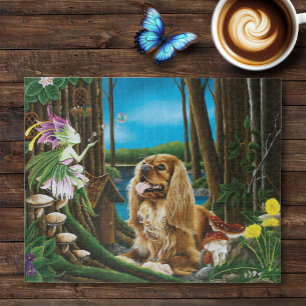 King Charles Spaniel Sprite Fantasy Puzzle