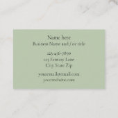 King Charles Spaniel Sprite Fantasy Visitenkarte (Rückseite)