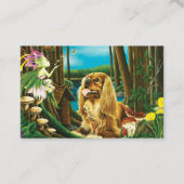 King Charles Spaniel Sprite Fantasy Visitenkarte (Vorderseite)