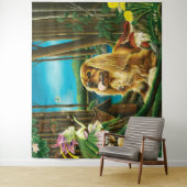 King Charles Spaniel Sprite Fantasy Wandteppich (Beispiel)