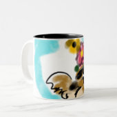 King charles spaniel  zweifarbige tasse (Vorderseite Links)