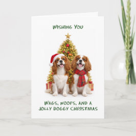 King Charles Spaniels Hunde Weihnachten