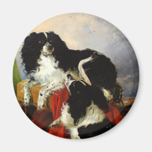 King Charles Spaniels - Hundekunst - Richard Ansde Magnet
