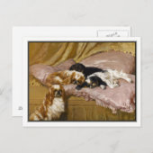 King Charles Spaniels von Arthur Wardle Postkarte (Vorne/Hinten)