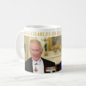 King Charles Third und Queen Camilla Kaffeetasse (Vorderseite Links)