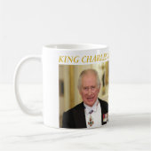 King Charles Third und Queen Camilla Kaffeetasse (Links)