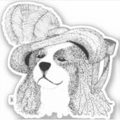 King Charles und Extravagant Hat Aufkleber (Vorderseite)