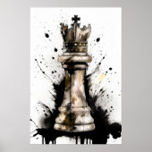 King Chess Piece Gemälde Poster (Vorne)
