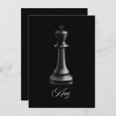 King Chess Piece Halloween Costume Chess Lover Einladung (Vorne/Hinten)