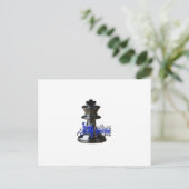 King Chess Piece Postkarte (Stehend Vorderseite)