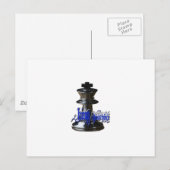 King Chess Piece Postkarte (Vorne/Hinten)