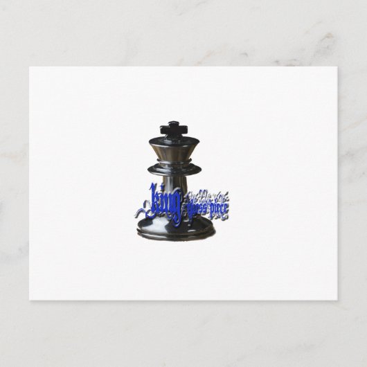 King Chess Piece Postkarte (Vorderseite)