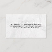 King Chess Piece | Schachbrett Visitenkarte (Rückseite)