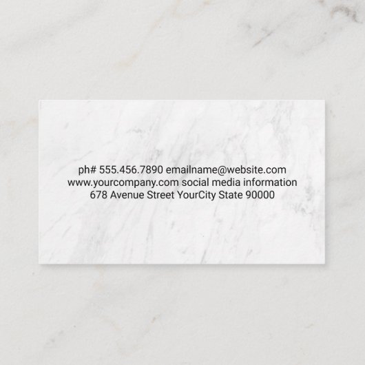 King Chess Piece | Schachbrett Visitenkarte (Rückseite)