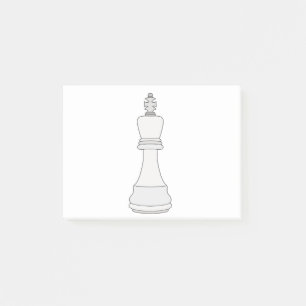King Chess Post-it Klebezettel