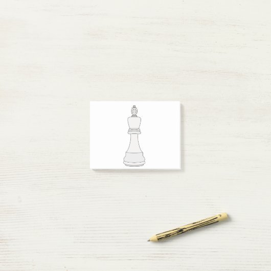 King Chess Post-it Klebezettel (Auf Schreibtisch)