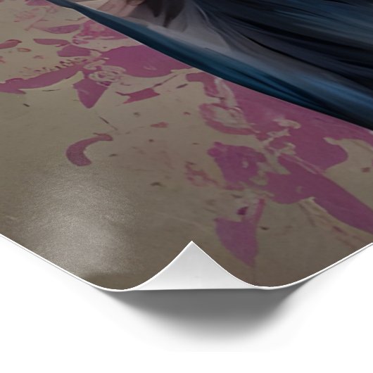 King Chimpanzee in Vibrant Pop Art Style" - Abstra Poster (Ecke)