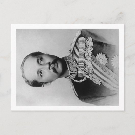 King Chulalongkorn Rama V of Thailand Fotograf Postkarte (Vorderseite)