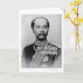 King Chulalongkorn Rama V of Thailand Karte (Gelbe Blume)