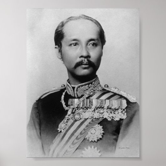 King Chulalongkorn Rama V of Thailand Poster (Vorne)