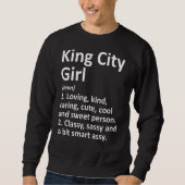 King City Girl oder Oregon Funny City Zuhause Root Sweatshirt (Vorderseite)