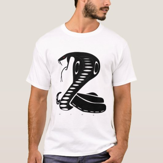 King Cobra Black Design T - Shirt (Vorderseite)