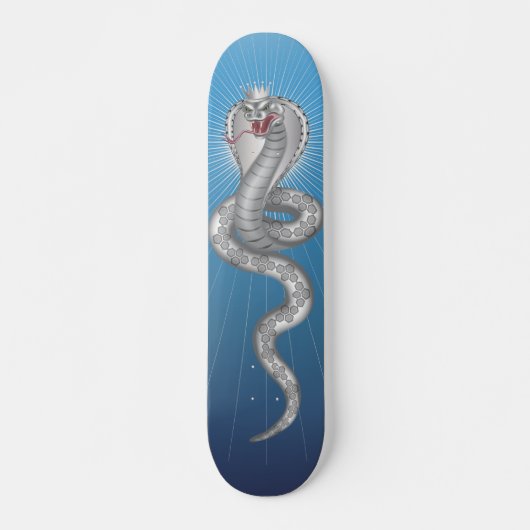 King Cobra - Blau Skateboard (Vorne)