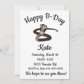 King Cobra Happy B-Day Einladung (Vorderseite)