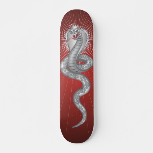 King Cobra - Red Skateboard (Vorne)