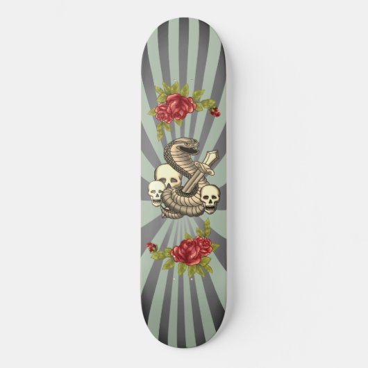 King Cobra Rose Skateboard (Vorderseite)