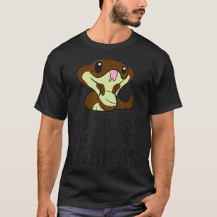 King Cobra Snake Nur ein Junge, der Cobras Lieben T-Shirt