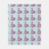 King Cobra Snake Rock Klettern Fleecedecke (Vorderseite)