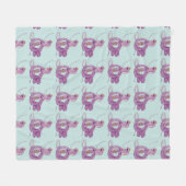 King Cobra Snake Rock Klettern Fleecedecke (Vorderseite (Horizontal))