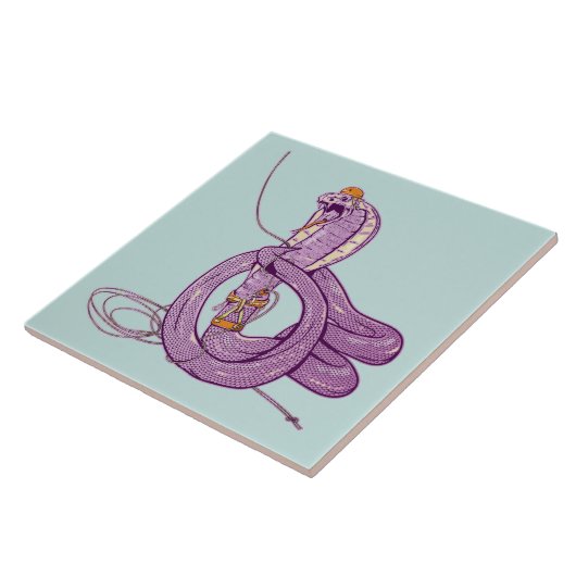 King Cobra Snake Rock Klettern Fliese (Seite)