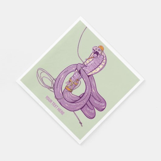 King Cobra Snake Rock Klettern Serviette (Ecke)