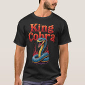 King Cobra Snake Strike T-Shirt (Vorderseite)