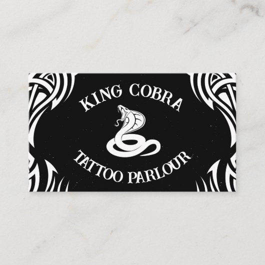 King Cobra Tattoo Parlor Visitenkarte (Vorderseite)