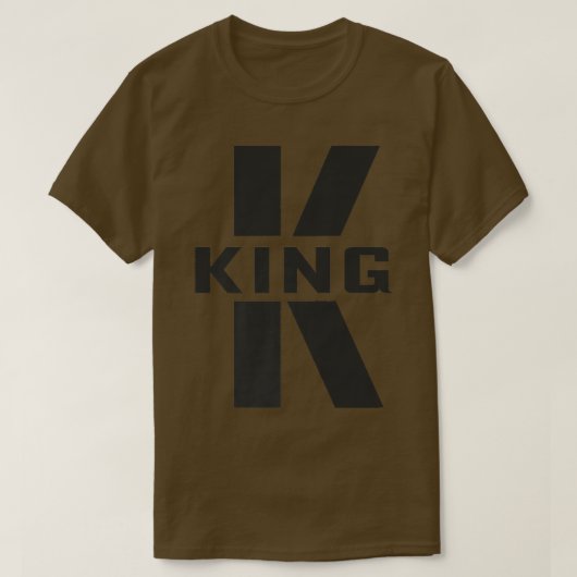 King Costume Letter K Matching Couples Geschenke Q T-Shirt (Design vorne)