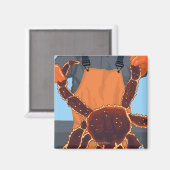 King Crab Fisherman - Pike Place Market, Seattle Magnet (Vorderseite/Rückseite)