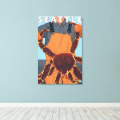 King Crab Fisherman - Seattle, Washington Leinwanddruck (Insitu (Holzboden))