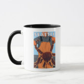 King Crab Fisherman - Seattle, Washington Tasse (Links)
