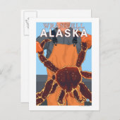 King Crab Fisherman - Wrangell, Alaska Postkarte (Vorne/Hinten)