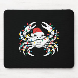 King Crab Weihnachtsmannmütze Weihnachten Mousepad