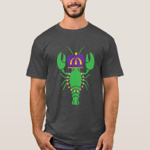 King Crawfish Mardi Gras T - Shirt