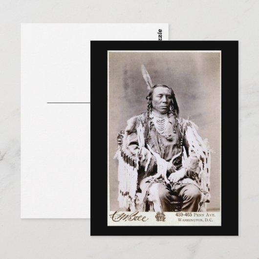 King Crow 1880 Postkarte (Vorne/Hinten)