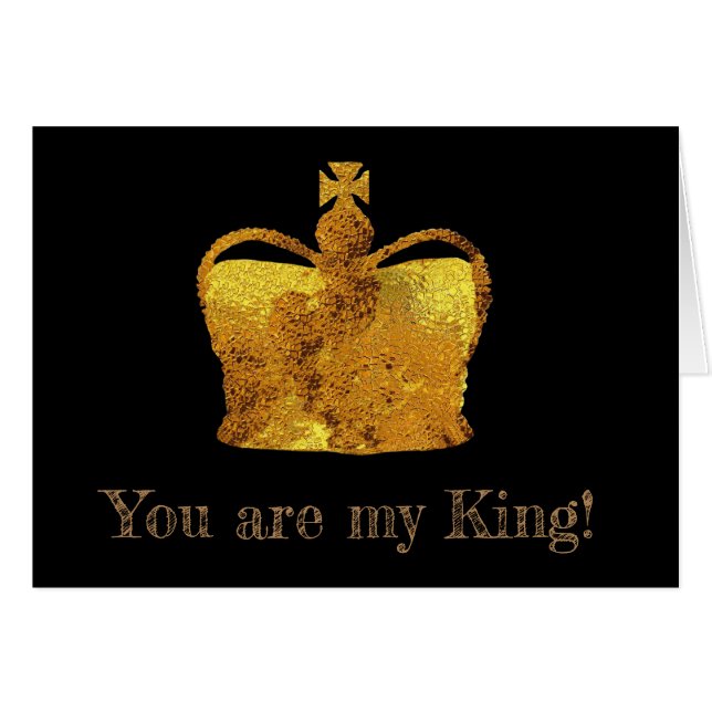 King Crown Custom Postcard (Vorderseite (Horizontal))