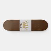 King/Crown Design Skateboard (Horizontal)