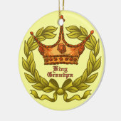 King Crown Grandpa-Ornament Keramik Ornament (Links)